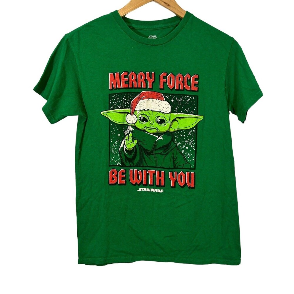 Star Wars Women's Yoda Christmas T Shirt - Size Small
